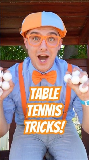 Can Blippi ACE the Table Tennis Trick Shot Challenge? 🏓