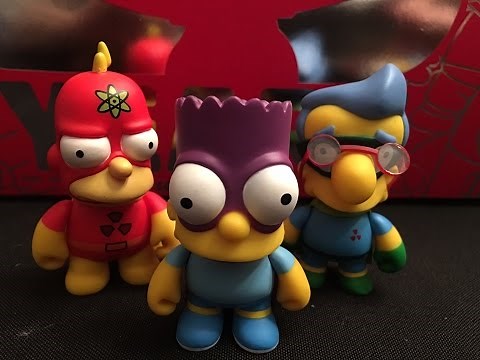 The Simpsons 25th Anniversary Kidrobot Vinyl Figures Full Case Unboxing