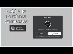 Roblox Studio - Proximity Prompt Purchase Gamepass