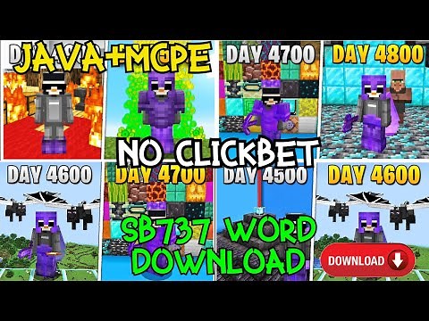 SB737 5000 Days Hardcore Minecraft Word Download in Java+MCpe
