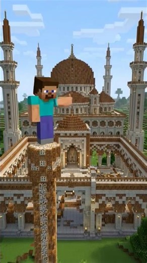 mincraft steve masjid create #aishorts #shortsfeed #shorts #sk_ai