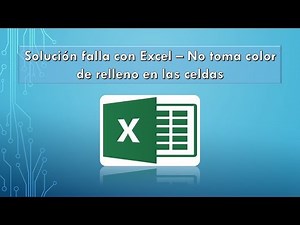 Falla al cambiar color de celda en Excel
