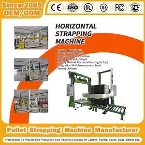 [Hot Item] Horizontal Pallet Stretch/Strapping Wrapper Wrapping Machine Manufacturer
