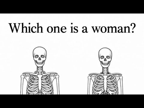 Which One Is a Woman 🤔 Skeleton IQ TestChallenge.