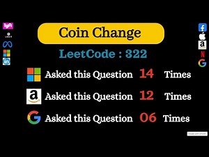Google, Microsoft & Amazon love this Dynamic Programming Problem - Coin Change: Leetcode 322