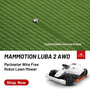 You got lawn with steep slopes, tough terrain? MAMMOTION LUBA 2 AWD...