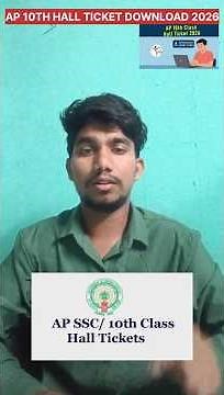 AP SSC 10th Hall Ticket 2026 Released || Download Now