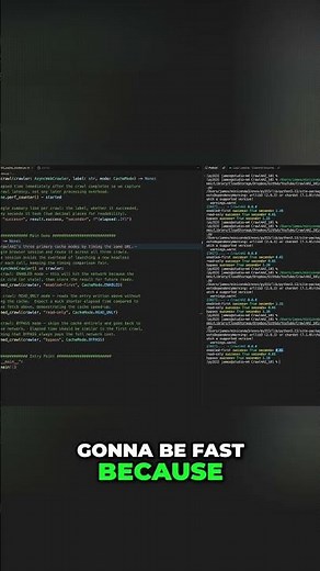 Python Asyncio: Cache Mode & Performance Explained! #shorts
