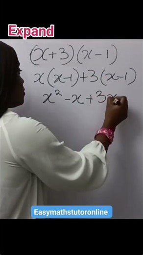 Expansion of Algebraic Expressions #easymathstutor #maths #viral #youtubeshorts