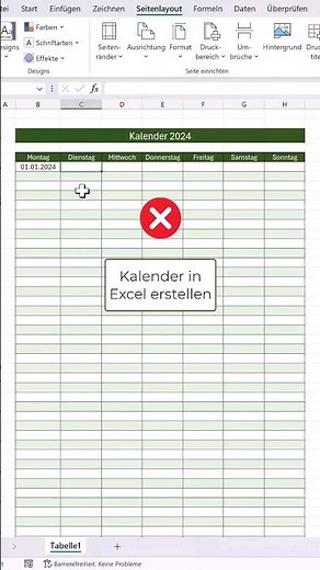 Kalender in Excel erstellen 📆🚀 #Excel #microsoftambassador #tipps #karriere