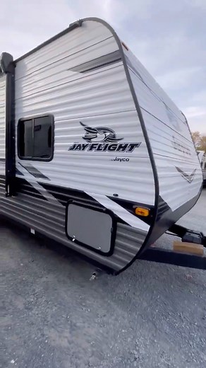 This used RV has plenty of sleeping space with 2 bunk beds in the back, and a jack knife sofa in the living room area as well as a covertible booth dinette. It's ready to be camped in! ➡️ https://rv.campingworld.com/rv/2619659 | Camping World | Facebook