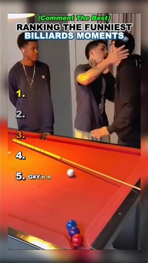Ranking The Funniest Billiards Moments 😂🎯... #billiards #funny #shortsfeed