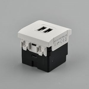 [Hot Item] Custom Color Italian Socket Wall Power Socket with Double USB Charger