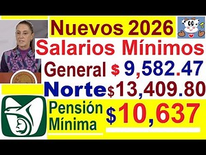 2026 SALARIO MÍNIMO Y PENSION MÍNIMA GARANTIZADA $10,637. ¿CÓMO AFECTA SALARIO MÍNIMO A PENSIONADOS?