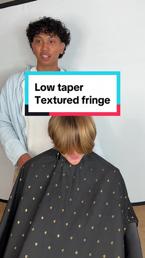 Low Taper Fade & Textured Fringe Haircut Transformation