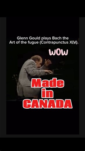 Lauren Kelly | Lessons for Students & Mentorship for Teachers on Instagram: "🇨🇦 Canada didn’t just give the world maple syrup. She gave us Glenn Gould. And if you didn’t know… now you do 🎹💫 Here’s Gould doing what only Gould can: playing Bach’s Art of the Fugue (Contrapunctus XIV) and making your brain feel like it just unlocked the code to the universe 🧠✨ The Art of the Fugue isn’t just music. It’s Bach writing the laws of musical gravity: ultimate counterpoint wizardry where every line si