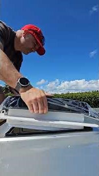How to install a roof vent in your van conversion. #vanbuild #camperbuild #campervanconversion