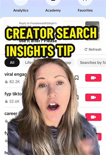 Cómo utilizar Creator Search Insights en TikTok
