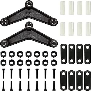 Trailer Shackle Kit, Heavy Duty Tandem Trailer Axle Shackle Kit, Trailer Leaf Spring Kit for Double Eye Springs (3500lbs-5200lbs Axles)