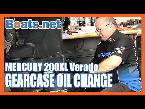 Mercury 200 Lower Unit Oil Change | How to Change the Lower Unit Oil on an Outboard | Boats.net