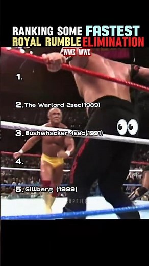 Fastest Royal Rumble Eliminations Ever in WWE History