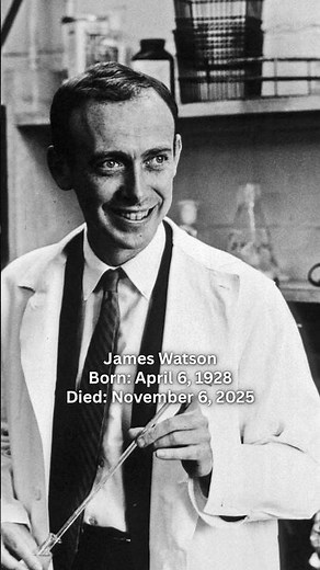James Watson, Nobel Prize winner and Cold Spring Harbor lab leader🕊️#james #biologist #fy #shorts