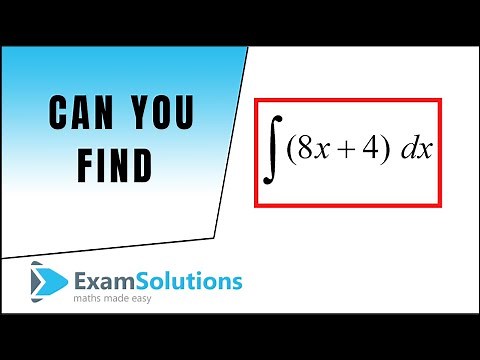 Integration - Past Paper Question | ExamSolutions