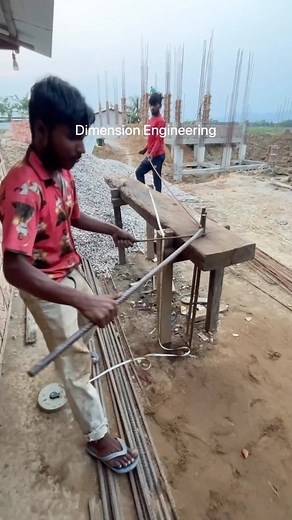 Combine Footing Rod #reels #reelsviral #civilengineering | Dimension Engineering & Construction Pvt. Ltd.