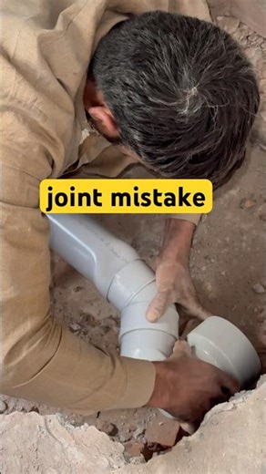 sewerage pipe fittings-plumbing work mistakes #plumbingtime #plumbingvideos
