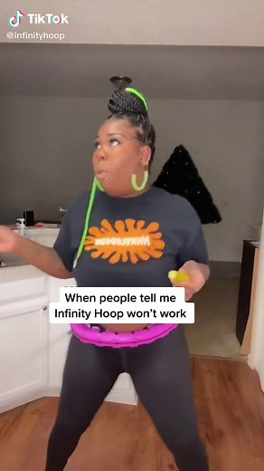 Infinity Hoop is her favorite way to get active! Shop today! #InfinityHoop