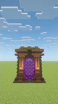 Building an Amazing Medieval Portal Design in Minecraft! 🏰🔥✨ #minecraft #tutorial #shorts