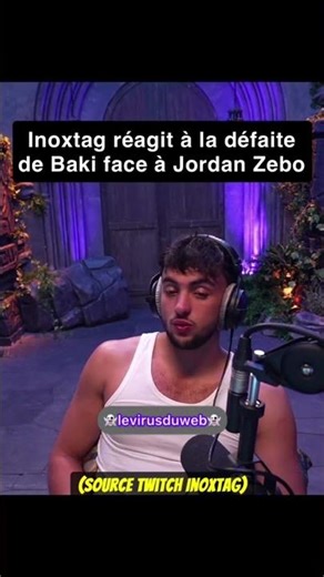 Inoxtag reacts to Baki's loss to Jordan Zebo #inoxtag #baki #zebo #mma #shorts #ares35