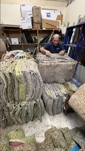 Carpet Pad Recycling #ASMR