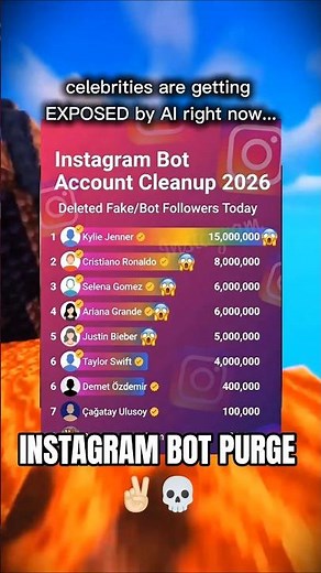 Instagram’s Bot Purge Is INSANE ✌️🤖 (50 MILLION Followers Deleted So Far...) 😭