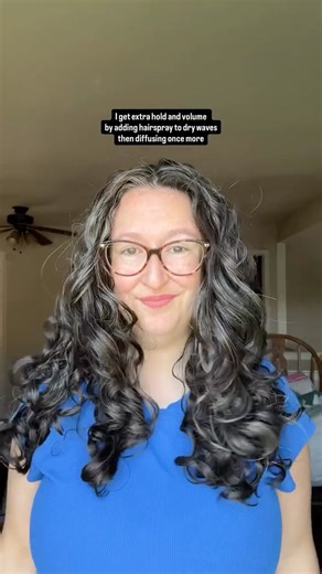 Wavy Hair Routines - How to style “Irish Curls” on Instagram: "Even though my hair was already dry, a fine layer of hair spray like this one from @curlsmith_official plus an extra two minutes of diffusing with my @laifen_tech dryer = the perfect finishing touches for bouncy wavy curls that last for days! A mist of hairspray also provides a bit of much needed grit for my canopy layer because #irishcurls are real haha! 💕"