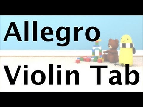 Learn Allegro by Suzuki on Violin - How to Play Tutorial
