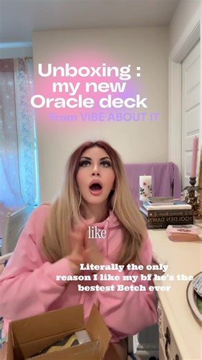 Unbox my new Oracle deck with me 🔥💕💯🎉 #unboxingvideo #oracle #tarot #tarotcards @Vibe About It #lovereading