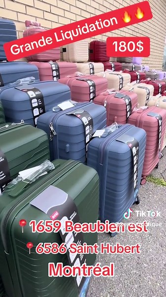 Grande Liquidation de Valises à Montréal - Prix Imbattables