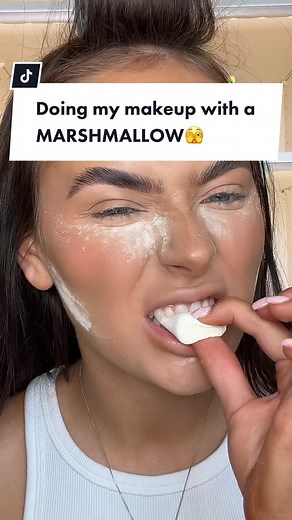 Creative Makeup Challenge Using Marshmallows