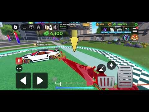 My New Inferno Dragster doing a drag race in Roblox Deive World!