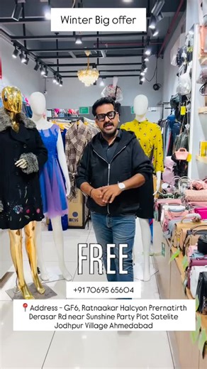 91 70695 65604 📍Address - GF6, Ratnaakar Halcyon Prernatirth Derasar Rd near Sunshine Party Plot Satelite Jodhpur Village Ahmedabad | Thalassa Fashion Studio