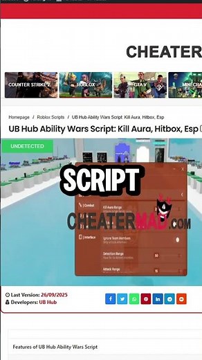 UB Hub Ability Wars Script