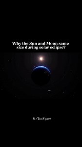 74K views · 1K reactions | Why the Sun and Moon same size during solar eclipse? #space #science #fact #facts | MeToo | Facebook