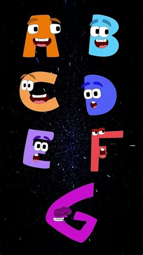 Colorful ABC Shorts | A–Z Alphabet Characters | Fun Learning for Kids #abcsong #alphabetsong