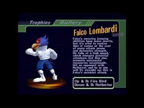 Super Smash Bros Melee All 290 Trophies + 3 Unavailable trophies!