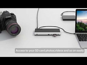 Wavlink UMD01-- USB-C Triple Display 4K Docking Station, One USB Connection for All Devices
