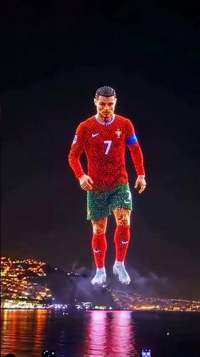 Ronaldo "Suiiii" celebration by drones | An unreal masterpiece #ronaldo #suiii #shorts #portugal