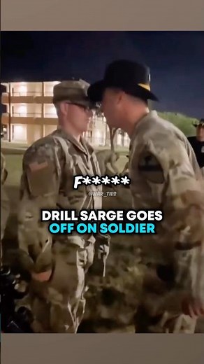 Drill Sarge Goes OFF on Soldier 😬😳