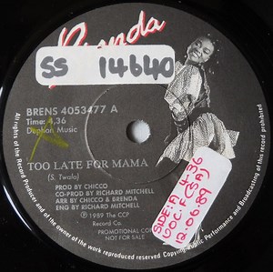 Brenda Fassie - Too Late For Mama