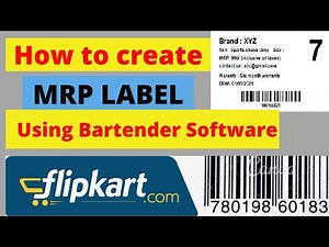how to make mrp labels in barcode tender software| how to make price tag| costing very low